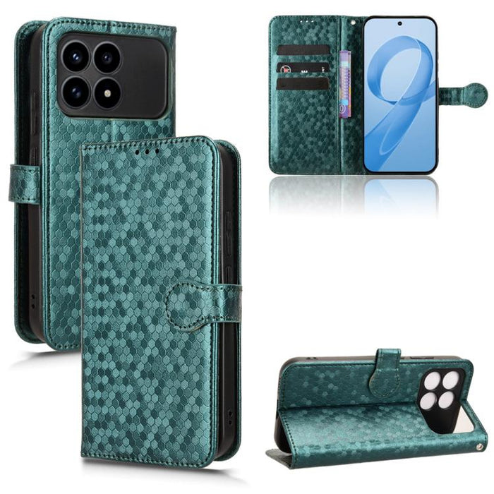 Funda de cuero para teléfono con textura de puntos en forma de panal, For Redmi A7 Pro 171mm / Poco C85x 5G, For Redmi 15a 5G / R70 5G / R70m 5G, For Redmi Turbo 5 Max 5G / Poco X8 Pro Max 5G, For Redmi Note 15 5G / 4G 164mm / Poco M8 5G               ...