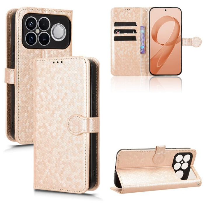 Funda de cuero para teléfono con textura de puntos en forma de panal, For Redmi A7 Pro 171mm / Poco C85x 5G, For Redmi 15a 5G / R70 5G / R70m 5G, For Redmi Turbo 5 Max 5G / Poco X8 Pro Max 5G, For Redmi Note 15 5G / 4G 164mm / Poco M8 5G               ...