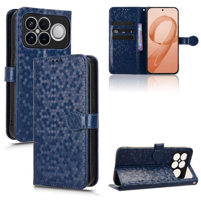 Funda de cuero para teléfono con textura de puntos en forma de panal, For Redmi A7 Pro 171mm / Poco C85x 5G, For Redmi 15a 5G / R70 5G / R70m 5G, For Redmi Turbo 5 Max 5G / Poco X8 Pro Max 5G, For Redmi Note 15 5G / 4G 164mm / Poco M8 5G               ...