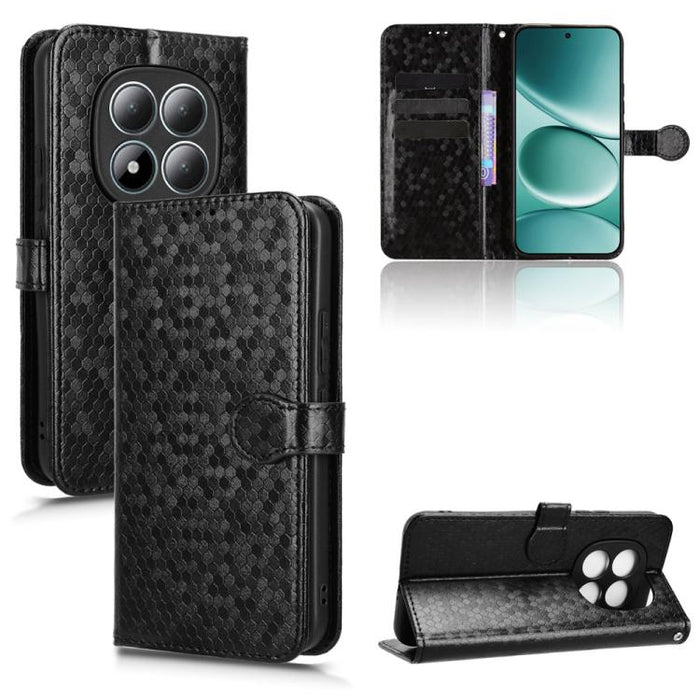 Funda de cuero para teléfono con textura de puntos en forma de panal, For Redmi A7 Pro 171mm / Poco C85x 5G, For Redmi 15a 5G / R70 5G / R70m 5G, For Redmi Turbo 5 Max 5G / Poco X8 Pro Max 5G, For Redmi Note 15 5G / 4G 164mm / Poco M8 5G               ...