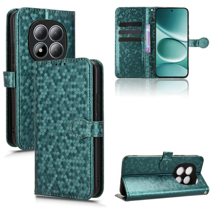 Funda de cuero para teléfono con textura de puntos en forma de panal, For Redmi A7 Pro 171mm / Poco C85x 5G, For Redmi 15a 5G / R70 5G / R70m 5G, For Redmi Turbo 5 Max 5G / Poco X8 Pro Max 5G, For Redmi Note 15 5G / 4G 164mm / Poco M8 5G               ...