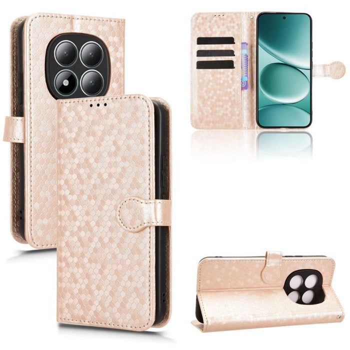 Funda de cuero para teléfono con textura de puntos en forma de panal, For Redmi A7 Pro 171mm / Poco C85x 5G, For Redmi 15a 5G / R70 5G / R70m 5G, For Redmi Turbo 5 Max 5G / Poco X8 Pro Max 5G, For Redmi Note 15 5G / 4G 164mm / Poco M8 5G               ...