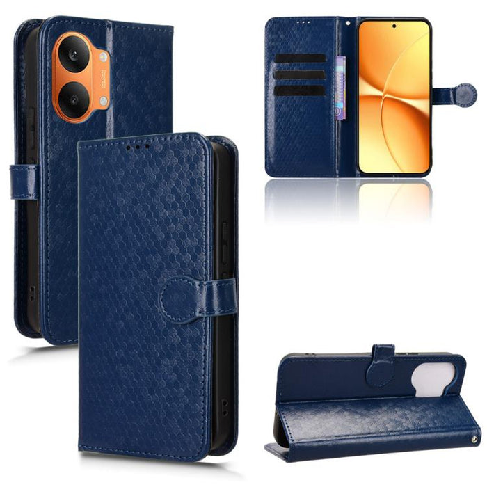 Funda de cuero para teléfono con textura de puntos en forma de panal, For Redmi A7 Pro 171mm / Poco C85x 5G, For Redmi 15a 5G / R70 5G / R70m 5G, For Redmi Turbo 5 Max 5G / Poco X8 Pro Max 5G, For Redmi Note 15 5G / 4G 164mm / Poco M8 5G               ...