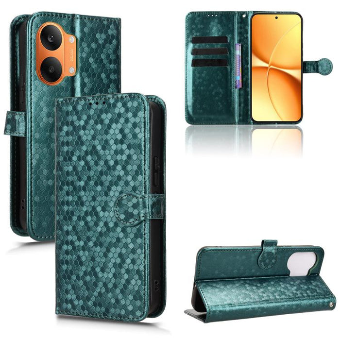 Funda de cuero para teléfono con textura de puntos en forma de panal, For Redmi A7 Pro 171mm / Poco C85x 5G, For Redmi 15a 5G / R70 5G / R70m 5G, For Redmi Turbo 5 Max 5G / Poco X8 Pro Max 5G, For Redmi Note 15 5G / 4G 164mm / Poco M8 5G               ...