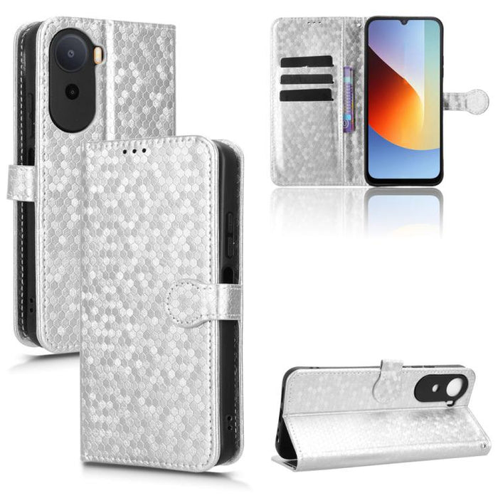 Funda de cuero para teléfono con textura de puntos en forma de panal, For Redmi A7 Pro 171mm / Poco C85x 5G, For Redmi 15a 5G / R70 5G / R70m 5G, For Redmi Turbo 5 Max 5G / Poco X8 Pro Max 5G, For Redmi Note 15 5G / 4G 164mm / Poco M8 5G               ...
