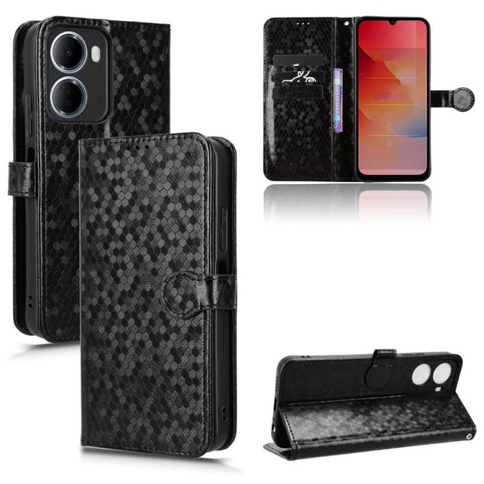 Funda de cuero para teléfono con textura de puntos en forma de panal, For Redmi A7 Pro 171mm / Poco C85x 5G, For Redmi 15a 5G / R70 5G / R70m 5G, For Redmi Turbo 5 Max 5G / Poco X8 Pro Max 5G, For Redmi Note 15 5G / 4G 164mm / Poco M8 5G               ...