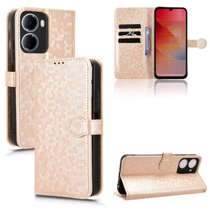 Funda de cuero para teléfono con textura de puntos en forma de panal, For Redmi A7 Pro 171mm / Poco C85x 5G, For Redmi 15a 5G / R70 5G / R70m 5G, For Redmi Turbo 5 Max 5G / Poco X8 Pro Max 5G, For Redmi Note 15 5G / 4G 164mm / Poco M8 5G               ...