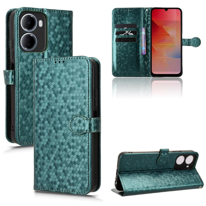 Funda de cuero para teléfono con textura de puntos en forma de panal, For Redmi A7 Pro 171mm / Poco C85x 5G, For Redmi 15a 5G / R70 5G / R70m 5G, For Redmi Turbo 5 Max 5G / Poco X8 Pro Max 5G, For Redmi Note 15 5G / 4G 164mm / Poco M8 5G               ...