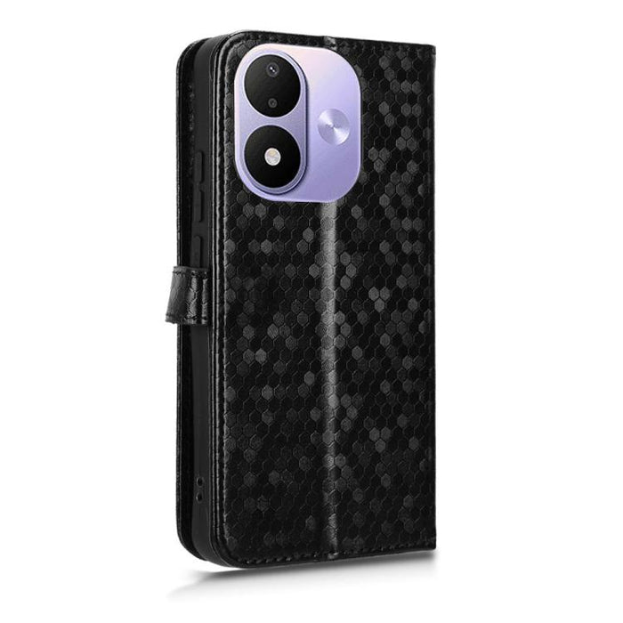 Funda de cuero para teléfono con textura de puntos en forma de panal, For Redmi A7 Pro 171mm / Poco C85x 5G, For Redmi 15a 5G / R70 5G / R70m 5G, For Redmi Turbo 5 Max 5G / Poco X8 Pro Max 5G, For Redmi Note 15 5G / 4G 164mm / Poco M8 5G               ...