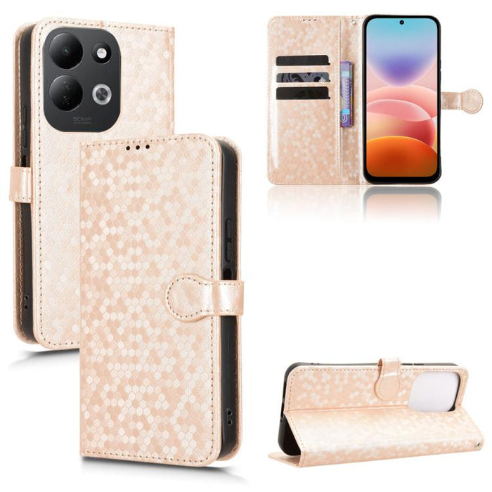 Funda de cuero para teléfono con textura de puntos en forma de panal, For Redmi A7 Pro 171mm / Poco C85x 5G, For Redmi 15a 5G / R70 5G / R70m 5G, For Redmi Turbo 5 Max 5G / Poco X8 Pro Max 5G, For Redmi Note 15 5G / 4G 164mm / Poco M8 5G               ...