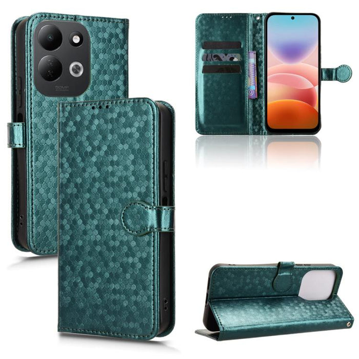 Funda de cuero para teléfono con textura de puntos en forma de panal, For Redmi A7 Pro 171mm / Poco C85x 5G, For Redmi 15a 5G / R70 5G / R70m 5G, For Redmi Turbo 5 Max 5G / Poco X8 Pro Max 5G, For Redmi Note 15 5G / 4G 164mm / Poco M8 5G               ...