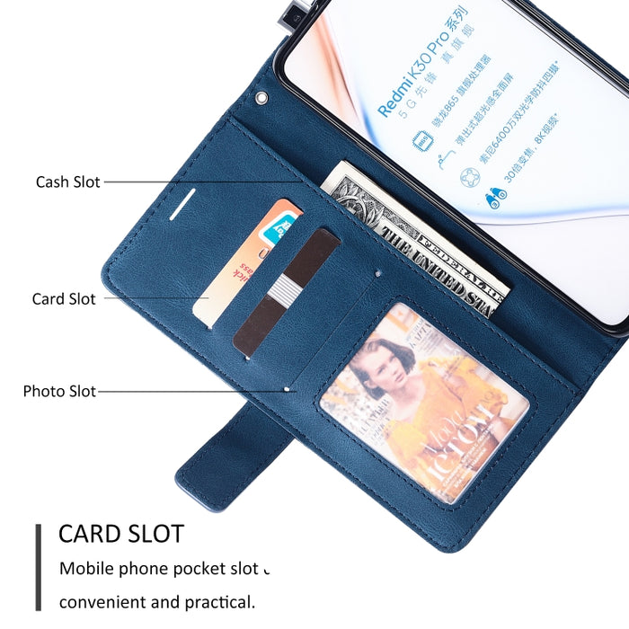 Estuche de cuero con tapa horizontal con empalme de sensación de piel con soporte y ranuras para tarjetas y billetera y marco de fotos, For Xiaomi Redmi K30 Pro, For Xiaomi Redmi Note 7 / Note 7 Pro, For Xiaomi Mi 9T Pro / Redmi K20 Pro                ...