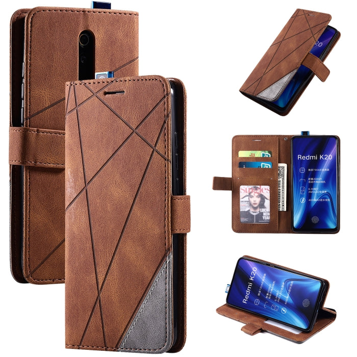 Estuche de cuero con tapa horizontal con empalme de sensación de piel con soporte y ranuras para tarjetas y billetera y marco de fotos, For Xiaomi Redmi K30 Pro, For Xiaomi Redmi Note 7 / Note 7 Pro, For Xiaomi Mi 9T Pro / Redmi K20 Pro                ...