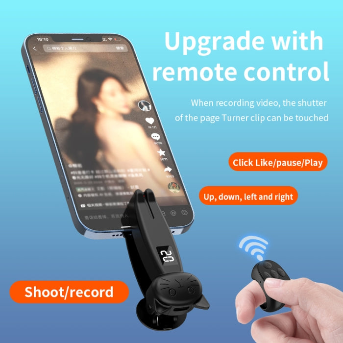 JX-05Pro - Pantalla para teléfono inteligente portátil con control remoto y pulsador para pasar páginas, JX-05Pro(Black), JX-05Pro(White), JX-05Pro(Pink)