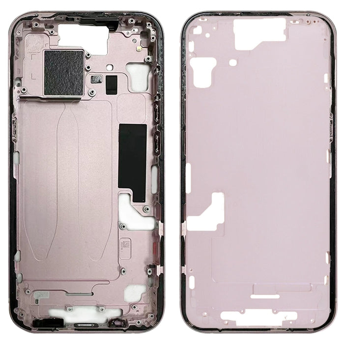 Placa de bisel del marco central con teclas laterales + bandeja para tarjetas para iPhone 15, CE EU Version, US Version, China Version