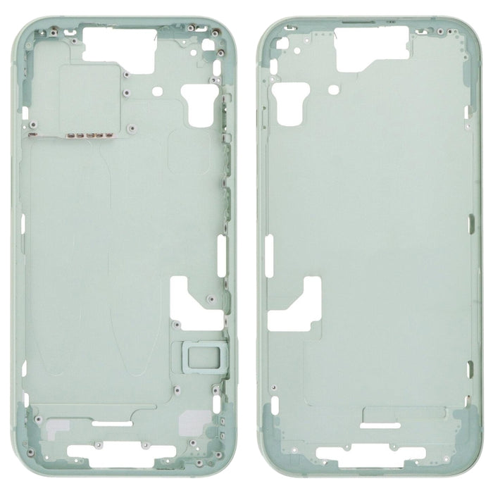 Placa de bisel del marco central con teclas laterales + bandeja para tarjetas para iPhone 15, CE EU Version, US Version, China Version
