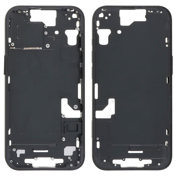 Placa de bisel del marco central con teclas laterales + bandeja para tarjetas para iPhone 15, CE EU Version, US Version, China Version