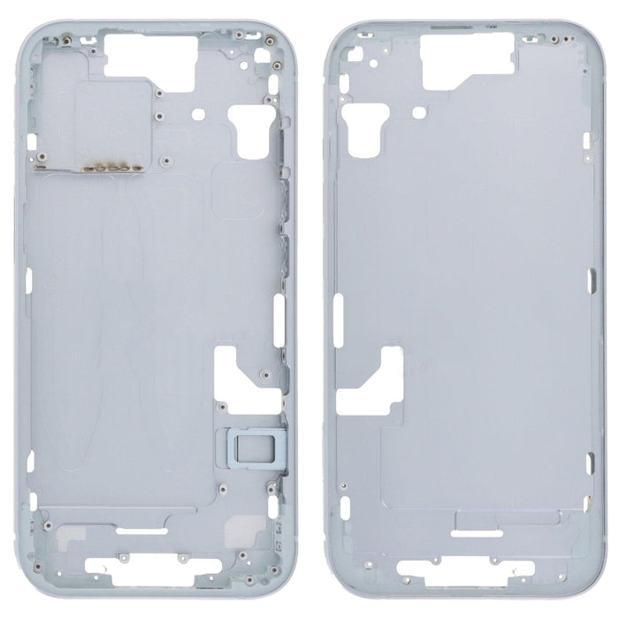 Placa de bisel del marco central con teclas laterales + bandeja para tarjetas para iPhone 15, CE EU Version, US Version, China Version