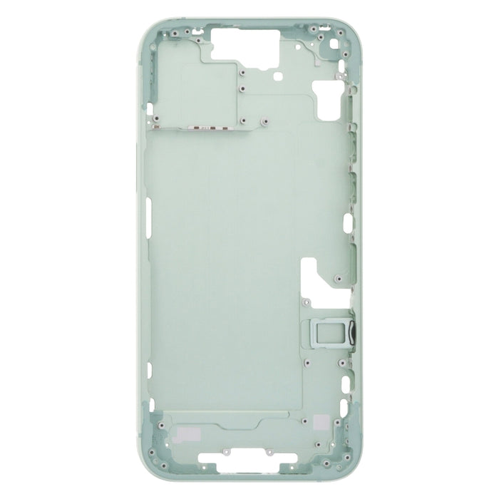 Para iPhone 15 Plus, marco central, placa de bisel con teclas laterales + bandeja para tarjetas, China Version, US Version, CE EU Version