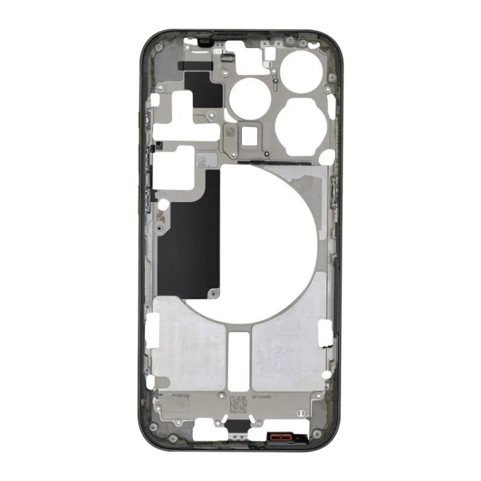 Placa de bisel del marco central con teclas laterales + bandeja para tarjetas para iPhone 15 Pro, China Version, US Version, CE EU Version