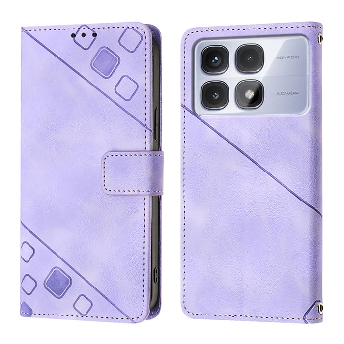 Funda para teléfono de piel con relieve y tacto agradable al tacto, For Redmi K70 Ultra 5G Global, For Redmi 13 4G