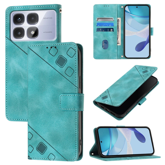 Funda para teléfono de piel con relieve y tacto agradable al tacto, For Redmi 15a 5G Global, For Redmi Turbo 5 5G Global / Poco X8 Pro, For Redmi Note 15 Pro+ 5G Global 163.3mm, For Redmi Note 15 4G / 5G Global 164mm                                    ...