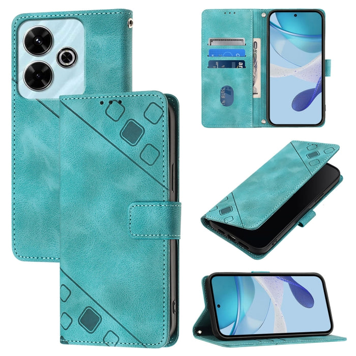 Funda para teléfono de piel con relieve y tacto agradable al tacto, For Redmi 15a 5G Global, For Redmi Turbo 5 5G Global / Poco X8 Pro, For Redmi Note 15 Pro+ 5G Global 163.3mm, For Redmi Note 15 4G / 5G Global 164mm                                    ...