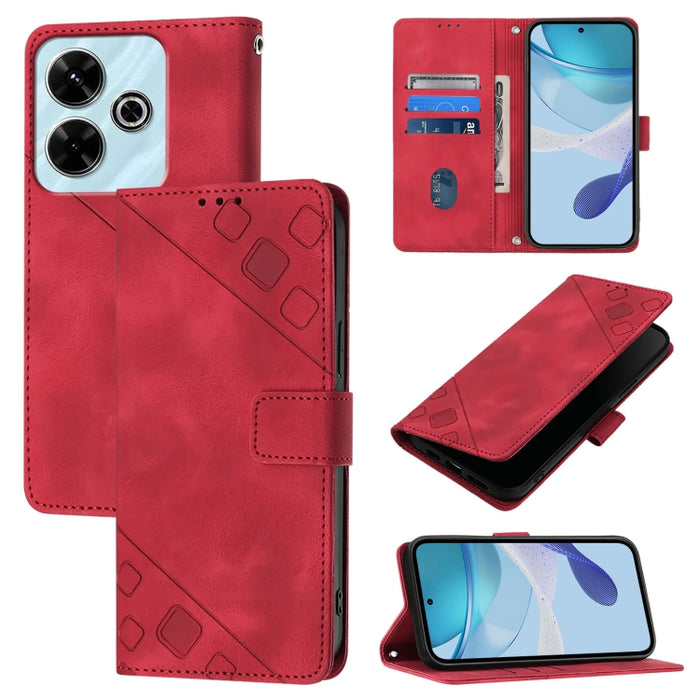 Funda para teléfono de piel con relieve y tacto agradable al tacto, For Redmi 15a 5G Global, For Redmi Turbo 5 5G Global / Poco X8 Pro, For Redmi Note 15 Pro+ 5G Global 163.3mm, For Redmi Note 15 4G / 5G Global 164mm                                    ...