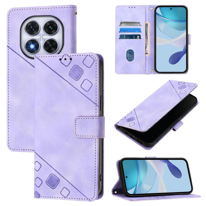 Funda para teléfono de piel con relieve y tacto agradable al tacto, For Redmi 15a 5G Global, For Redmi Turbo 5 5G Global / Poco X8 Pro, For Redmi Note 15 Pro+ 5G Global 163.3mm, For Redmi Note 15 4G / 5G Global 164mm                                    ...