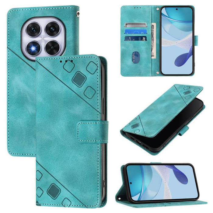 Funda para teléfono de piel con relieve y tacto agradable al tacto, For Redmi 15a 5G Global, For Redmi Turbo 5 5G Global / Poco X8 Pro, For Redmi Note 15 Pro+ 5G Global 163.3mm, For Redmi Note 15 4G / 5G Global 164mm                                    ...