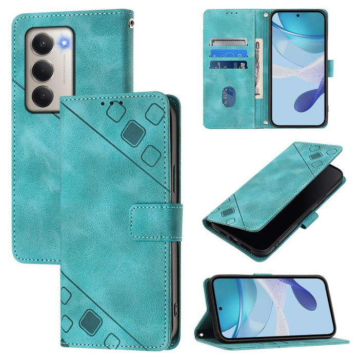 Funda para teléfono de piel con relieve y tacto agradable al tacto, For Redmi 15a 5G Global, For Redmi Turbo 5 5G Global / Poco X8 Pro, For Redmi Note 15 Pro+ 5G Global 163.3mm, For Redmi Note 15 4G / 5G Global 164mm                                    ...