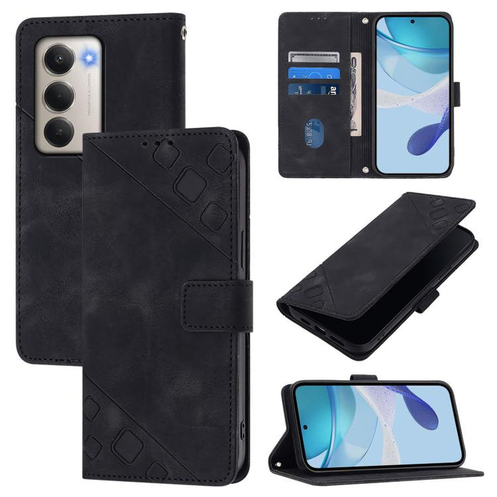 Funda para teléfono de piel con relieve y tacto agradable al tacto, For Redmi 15a 5G Global, For Redmi Turbo 5 5G Global / Poco X8 Pro, For Redmi Note 15 Pro+ 5G Global 163.3mm, For Redmi Note 15 4G / 5G Global 164mm                                    ...