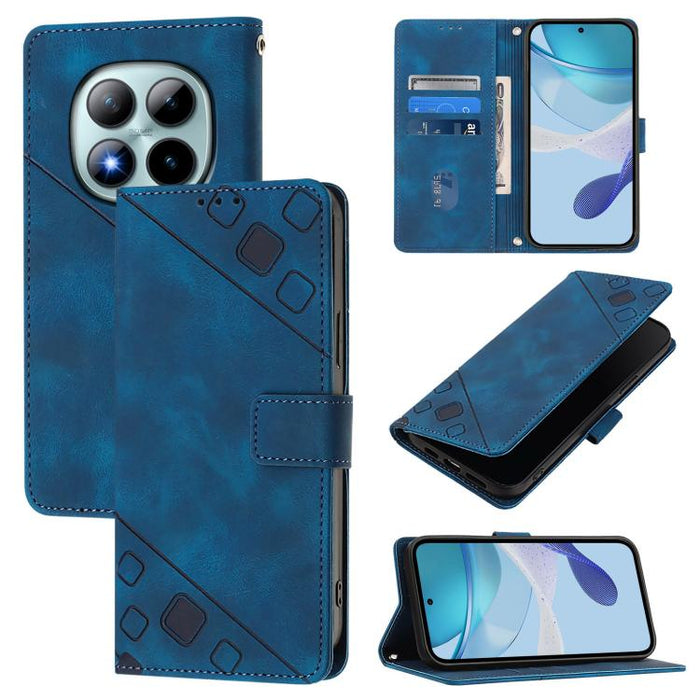 Funda para teléfono de piel con relieve y tacto agradable al tacto, For Redmi 15a 5G Global, For Redmi Turbo 5 5G Global / Poco X8 Pro, For Redmi Note 15 Pro+ 5G Global 163.3mm, For Redmi Note 15 4G / 5G Global 164mm                                    ...