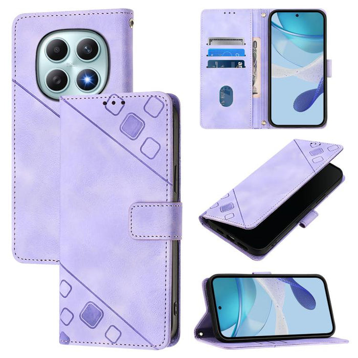Funda para teléfono de piel con relieve y tacto agradable al tacto, For Redmi 15a 5G Global, For Redmi Turbo 5 5G Global / Poco X8 Pro, For Redmi Note 15 Pro+ 5G Global 163.3mm, For Redmi Note 15 4G / 5G Global 164mm                                    ...