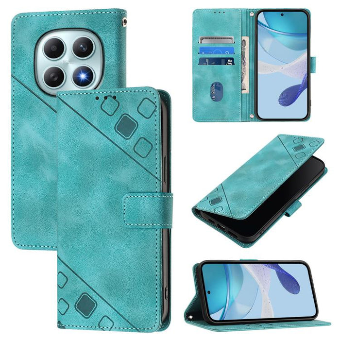 Funda para teléfono de piel con relieve y tacto agradable al tacto, For Redmi 15a 5G Global, For Redmi Turbo 5 5G Global / Poco X8 Pro, For Redmi Note 15 Pro+ 5G Global 163.3mm, For Redmi Note 15 4G / 5G Global 164mm                                    ...