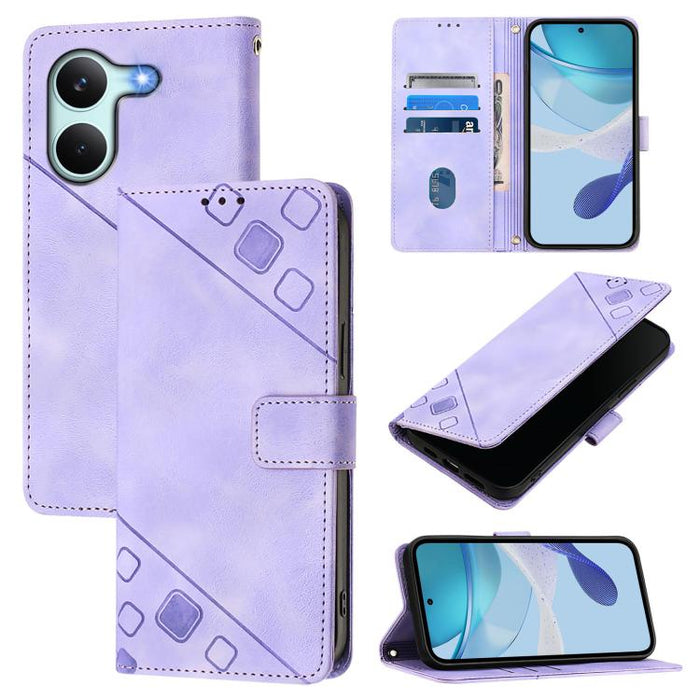 Funda para teléfono de piel con relieve y tacto agradable al tacto, For Redmi 15a 5G Global, For Redmi Turbo 5 5G Global / Poco X8 Pro, For Redmi Note 15 Pro+ 5G Global 163.3mm, For Redmi Note 15 4G / 5G Global 164mm                                    ...