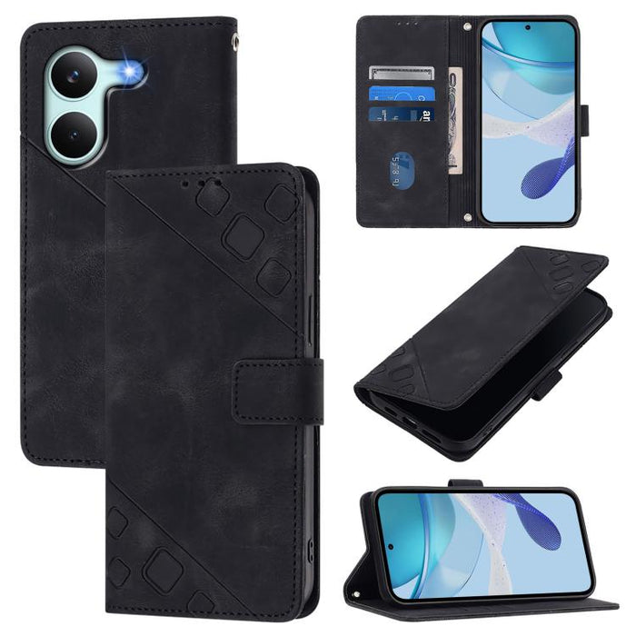 Funda para teléfono de piel con relieve y tacto agradable al tacto, For Redmi 15a 5G Global, For Redmi Turbo 5 5G Global / Poco X8 Pro, For Redmi Note 15 Pro+ 5G Global 163.3mm, For Redmi Note 15 4G / 5G Global 164mm                                    ...