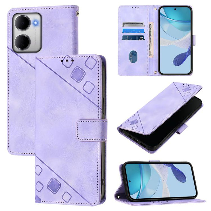 Funda para teléfono de piel con relieve y tacto agradable al tacto, For Redmi 15a 5G Global, For Redmi Turbo 5 5G Global / Poco X8 Pro, For Redmi Note 15 Pro+ 5G Global 163.3mm, For Redmi Note 15 4G / 5G Global 164mm                                    ...