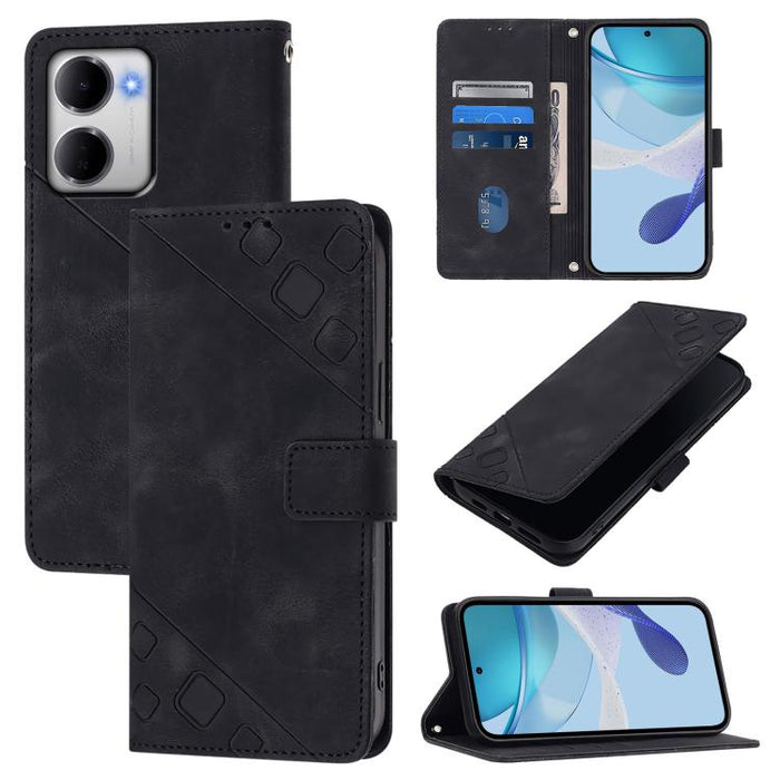 Funda para teléfono de piel con relieve y tacto agradable al tacto, For Redmi 15a 5G Global, For Redmi Turbo 5 5G Global / Poco X8 Pro, For Redmi Note 15 Pro+ 5G Global 163.3mm, For Redmi Note 15 4G / 5G Global 164mm                                    ...