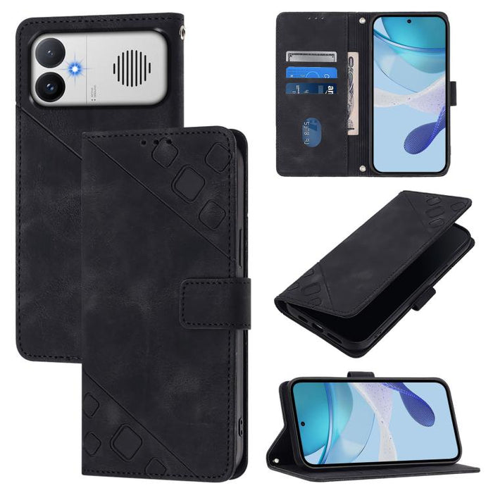 Funda para teléfono de piel con relieve y tacto agradable al tacto, For Redmi 15a 5G Global, For Redmi Turbo 5 5G Global / Poco X8 Pro, For Redmi Note 15 Pro+ 5G Global 163.3mm, For Redmi Note 15 4G / 5G Global 164mm                                    ...