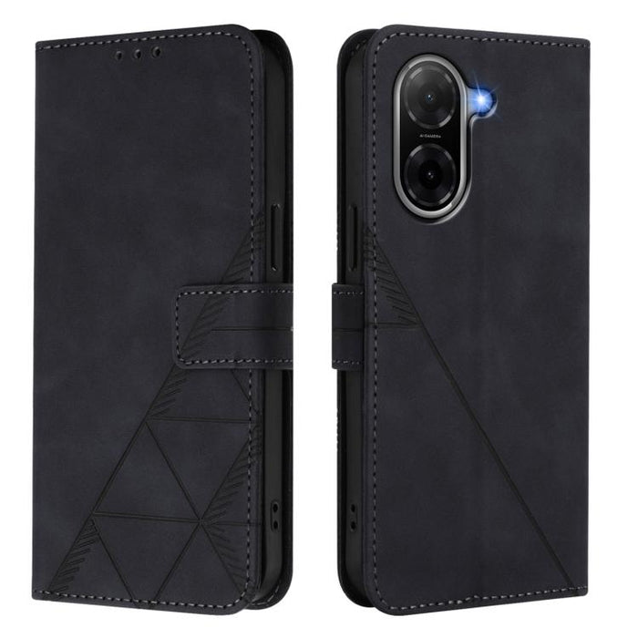 Funda para teléfono con tapa de cuero con relieve 3D y diseño cruzado, For Redmi A5 4G 171.7mm, For Redmi K90 Max 5G, For Redmi A7 Pro 4G/5G 171mm / Poco C85x 5G, For Redmi 15a 5G Global, For Redmi Turbo 5 5G Global/Poco X8 Pro 5G                      ...