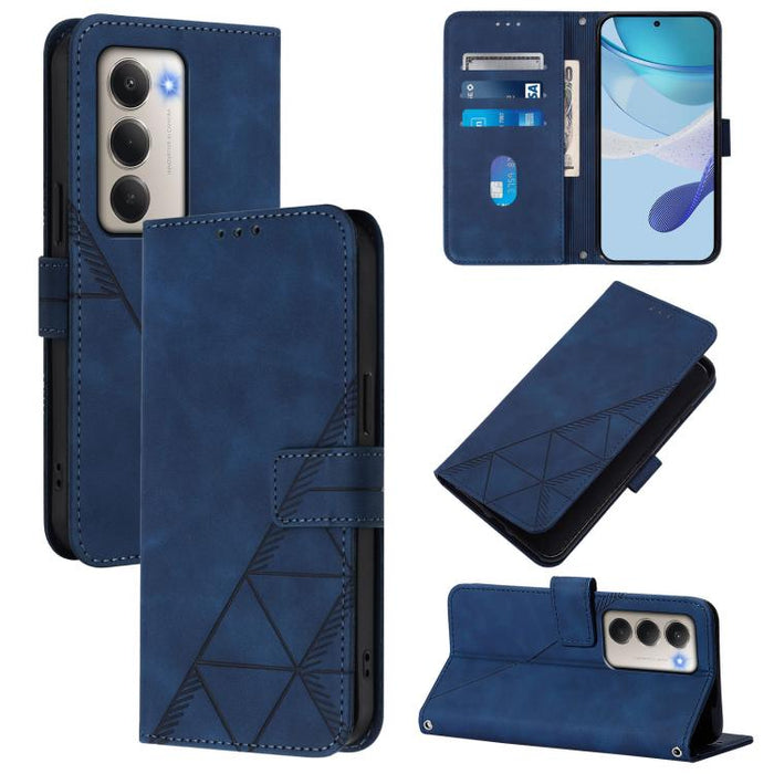 Funda para teléfono con tapa de cuero con relieve 3D y diseño cruzado, For Redmi A5 4G 171.7mm, For Redmi K90 Max 5G, For Redmi A7 Pro 4G/5G 171mm / Poco C85x 5G, For Redmi 15a 5G Global, For Redmi Turbo 5 5G Global/Poco X8 Pro 5G                      ...