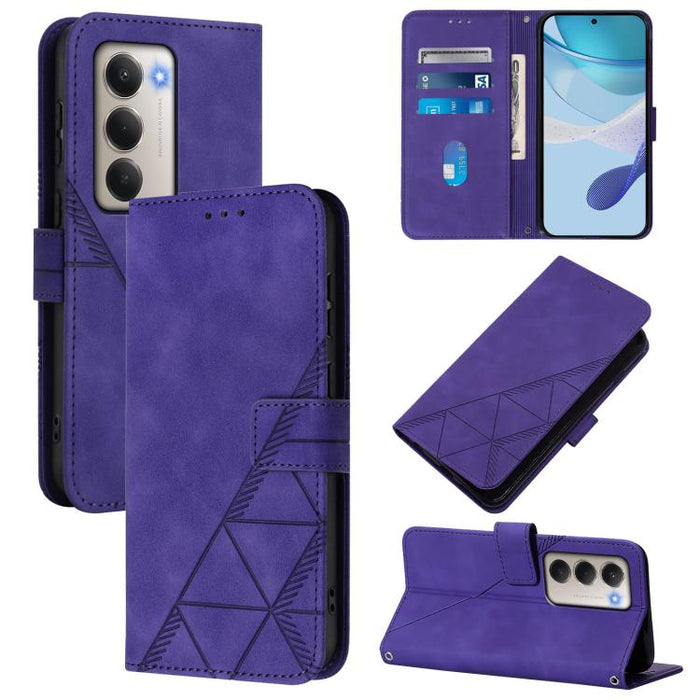 Funda para teléfono con tapa de cuero con relieve 3D y diseño cruzado, For Redmi A5 4G 171.7mm, For Redmi K90 Max 5G, For Redmi A7 Pro 4G/5G 171mm / Poco C85x 5G, For Redmi 15a 5G Global, For Redmi Turbo 5 5G Global/Poco X8 Pro 5G                      ...