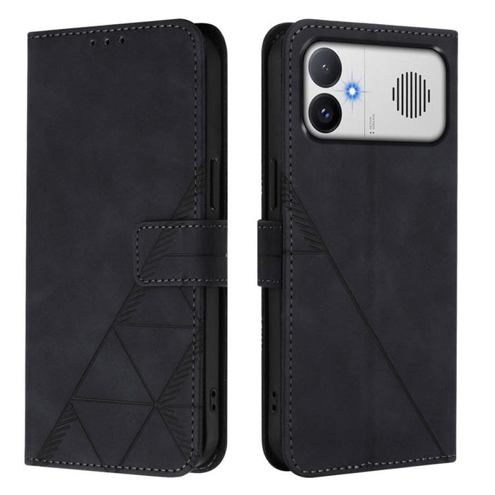 Funda para teléfono con tapa de cuero con relieve 3D y diseño cruzado, For Redmi A5 4G 171.7mm, For Redmi K90 Max 5G, For Redmi A7 Pro 4G/5G 171mm / Poco C85x 5G, For Redmi 15a 5G Global, For Redmi Turbo 5 5G Global/Poco X8 Pro 5G                      ...