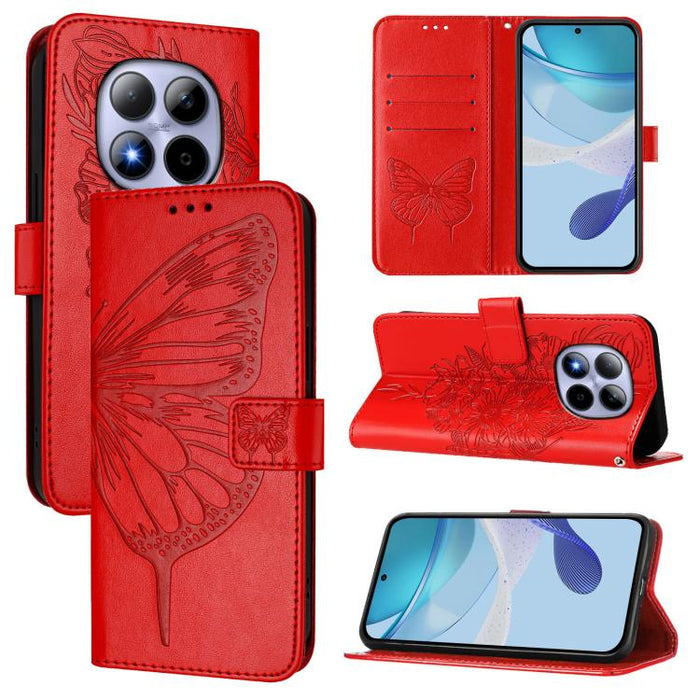 Funda de cuero para teléfono con diseño de mariposa en relieve, For Redmi K90 Max 5G, For Redmi A7 Pro 5G 171mm / Poco C81, For Redmi 15a 5G Global, For Redmi A5 4G 171.7mm / Poco C71 4G, For Redmi Turbo 5 5G Global / Poco X8 Pro                       ...