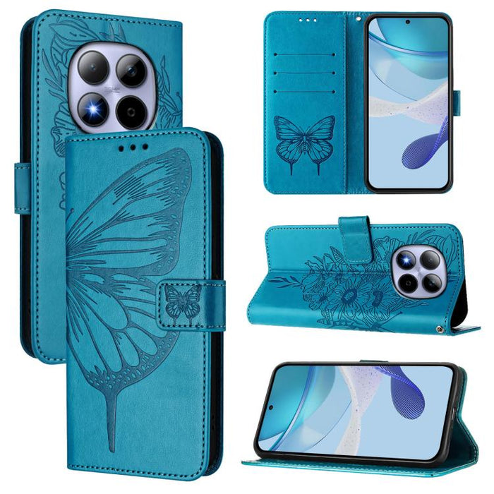 Funda de cuero para teléfono con diseño de mariposa en relieve, For Redmi K90 Max 5G, For Redmi A7 Pro 5G 171mm / Poco C81, For Redmi 15a 5G Global, For Redmi A5 4G 171.7mm / Poco C71 4G, For Redmi Turbo 5 5G Global / Poco X8 Pro                       ...