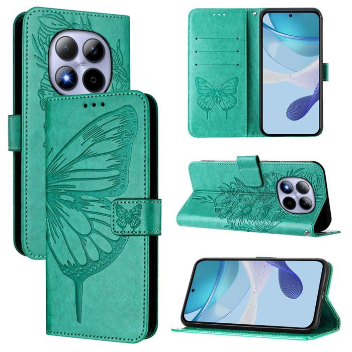 Funda de cuero para teléfono con diseño de mariposa en relieve, For Redmi K90 Max 5G, For Redmi A7 Pro 5G 171mm / Poco C81, For Redmi 15a 5G Global, For Redmi A5 4G 171.7mm / Poco C71 4G, For Redmi Turbo 5 5G Global / Poco X8 Pro                       ...