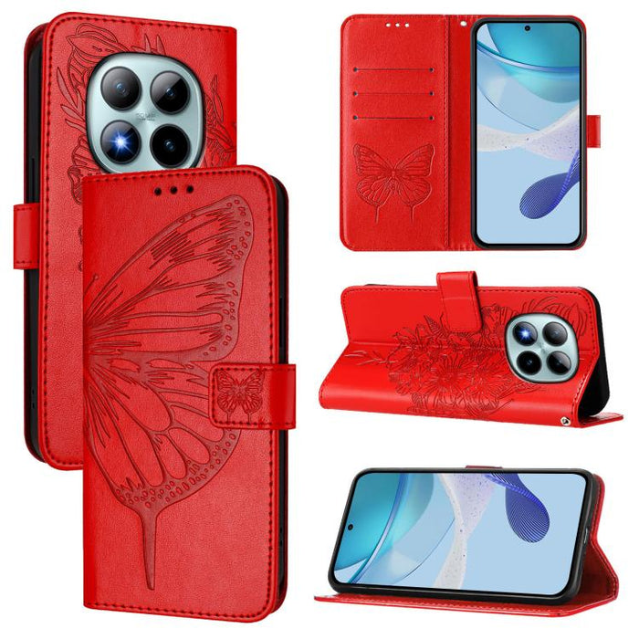 Funda de cuero para teléfono con diseño de mariposa en relieve, For Redmi K90 Max 5G, For Redmi A7 Pro 5G 171mm / Poco C81, For Redmi 15a 5G Global, For Redmi A5 4G 171.7mm / Poco C71 4G, For Redmi Turbo 5 5G Global / Poco X8 Pro                       ...