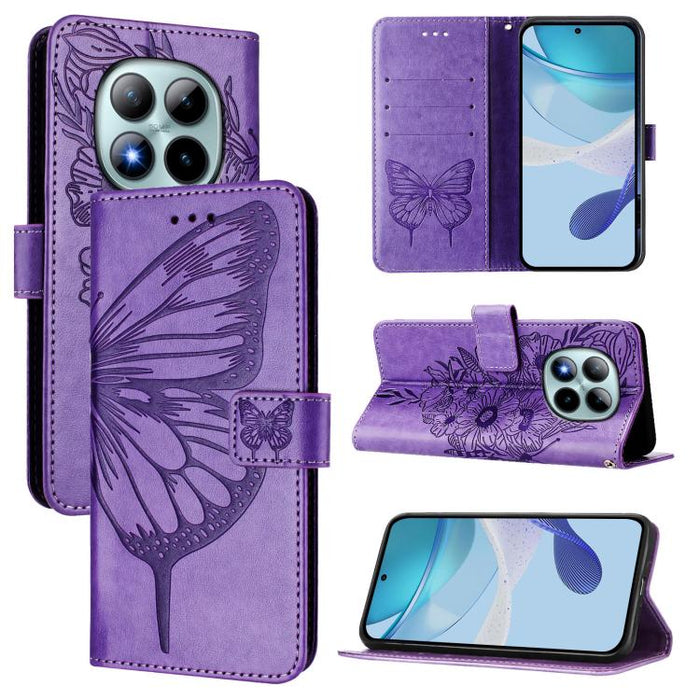 Funda de cuero para teléfono con diseño de mariposa en relieve, For Redmi K90 Max 5G, For Redmi A7 Pro 5G 171mm / Poco C81, For Redmi 15a 5G Global, For Redmi A5 4G 171.7mm / Poco C71 4G, For Redmi Turbo 5 5G Global / Poco X8 Pro                       ...