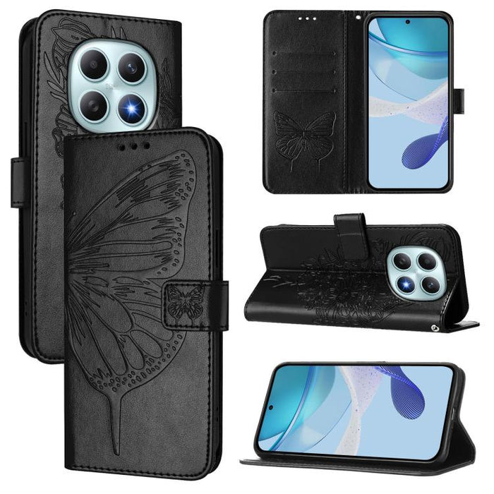 Funda de cuero para teléfono con diseño de mariposa en relieve, For Redmi K90 Max 5G, For Redmi A7 Pro 5G 171mm / Poco C81, For Redmi 15a 5G Global, For Redmi A5 4G 171.7mm / Poco C71 4G, For Redmi Turbo 5 5G Global / Poco X8 Pro                       ...